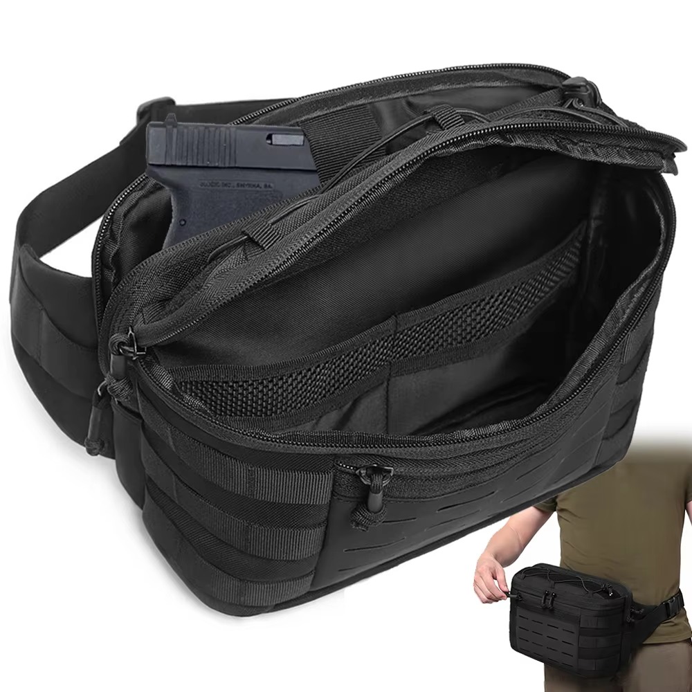 Edc Carry Fanny Pack - Riñonera táctica para pistola de porte