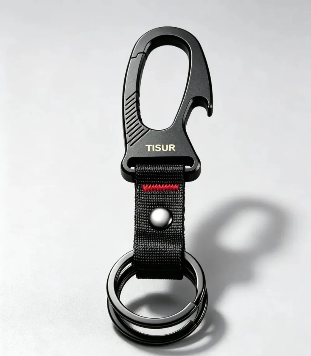 Edc Carry Clip - Mosquetón de Titanio con Clip para