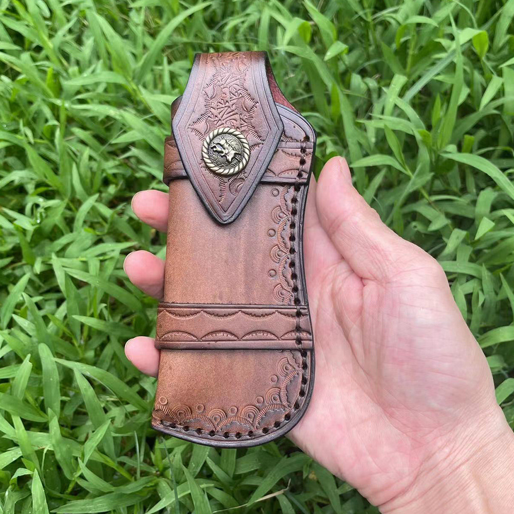 Funda de piel de vaca de prime - Edc Everyday Carry Knives reseña y precio