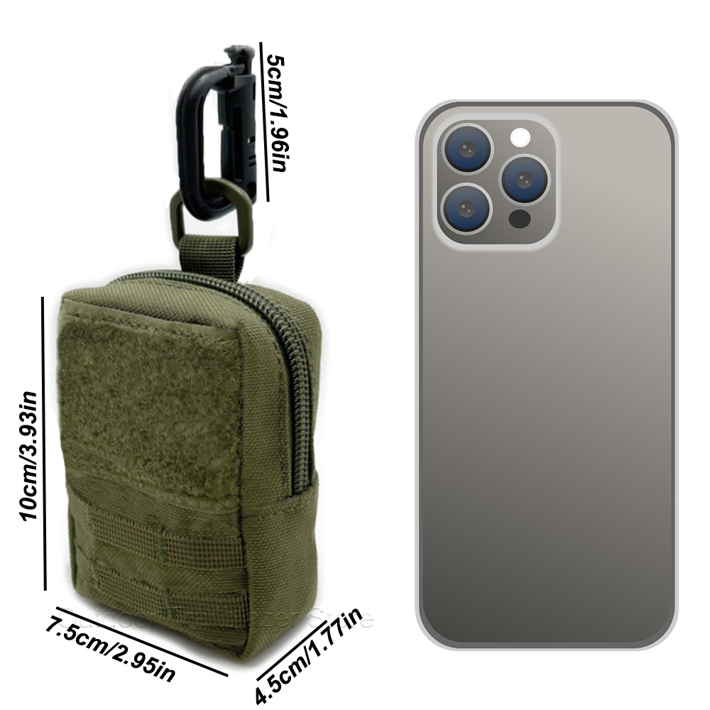 Bolsa táctica Mini MOLLE compa - Edc Carry Fanny Pack reseña y precio